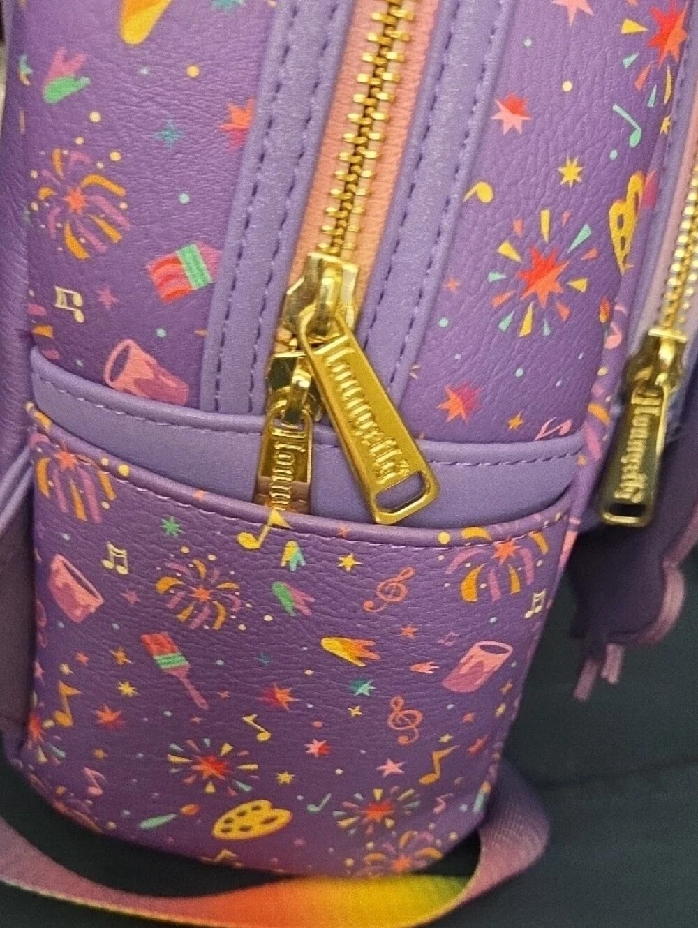 Loungefly Disney Parks Purple Figment  Mini Backpack